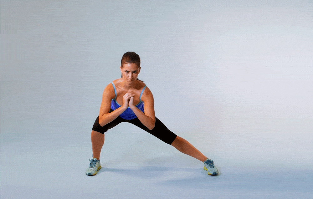 Lateral lunges exercise for skateboarders